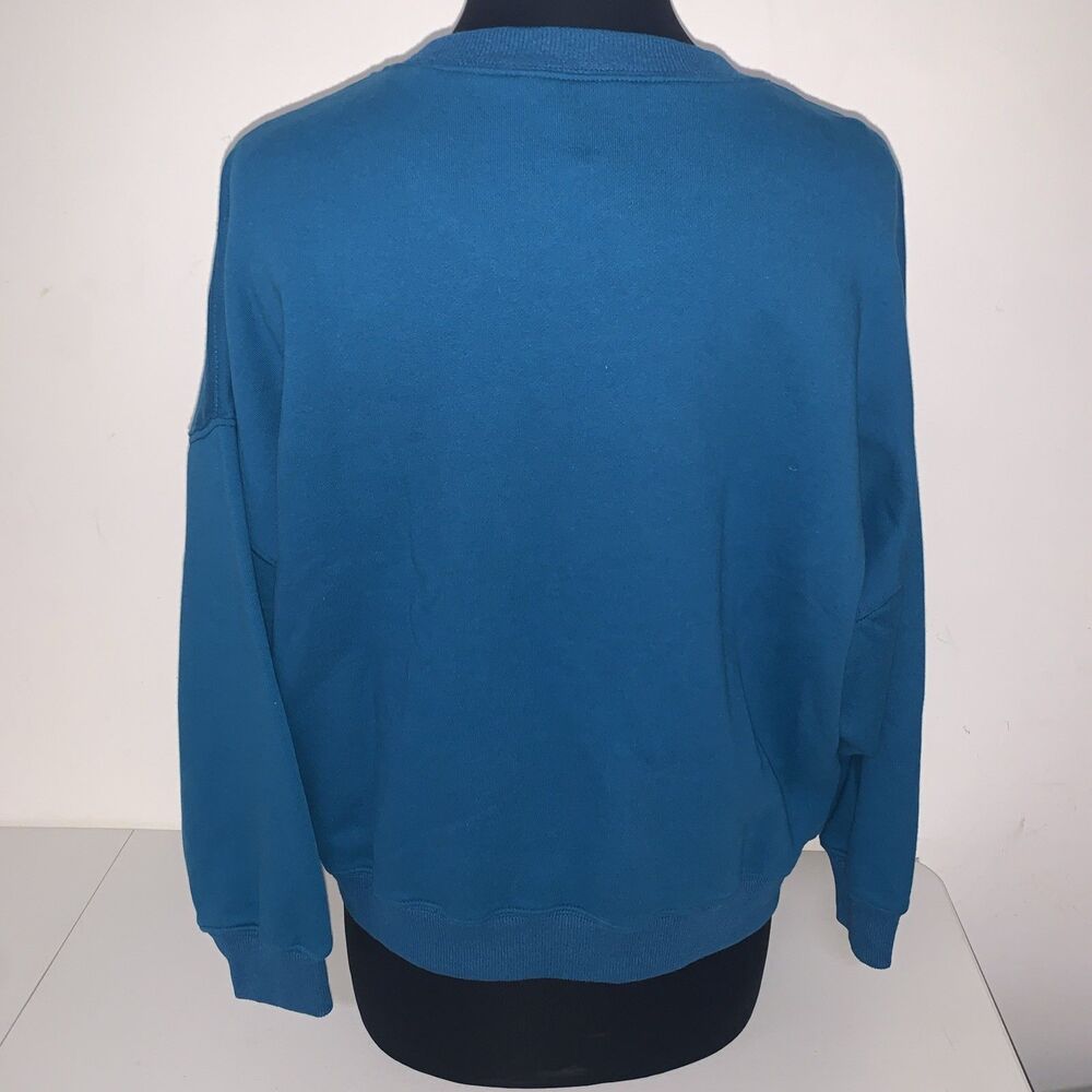 NWT Natural Life Boxy Embroidered “Loved” ❤️ On Sleeves Sweatshirt Oversized Med - Picture 8 of 11